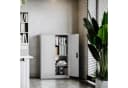 Jan Nowak Aktenschrank KEVIN Metall Grau 90x140 cm mit Schloss Bild 3