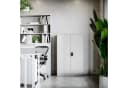 Jan Nowak Aktenschrank KEVIN Metall Grau 90x140 cm mit Schloss Bild 4