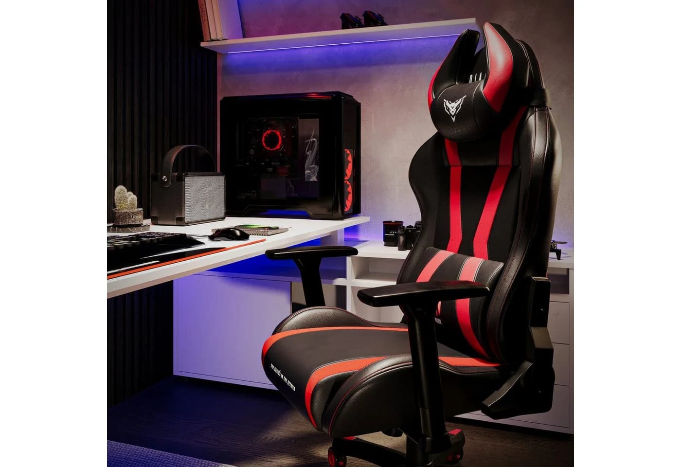 DIABLO CHAIRS Gaming-Stuhl X-Horn 2.0 Rot HDS Kunstleder 3D-Armlehnen - Bild 3