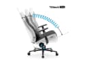 DIABLO CHAIRS Gaming-Stuhl X-Gamer 2.0 Weiß Stoff Kunstleder Bild 3