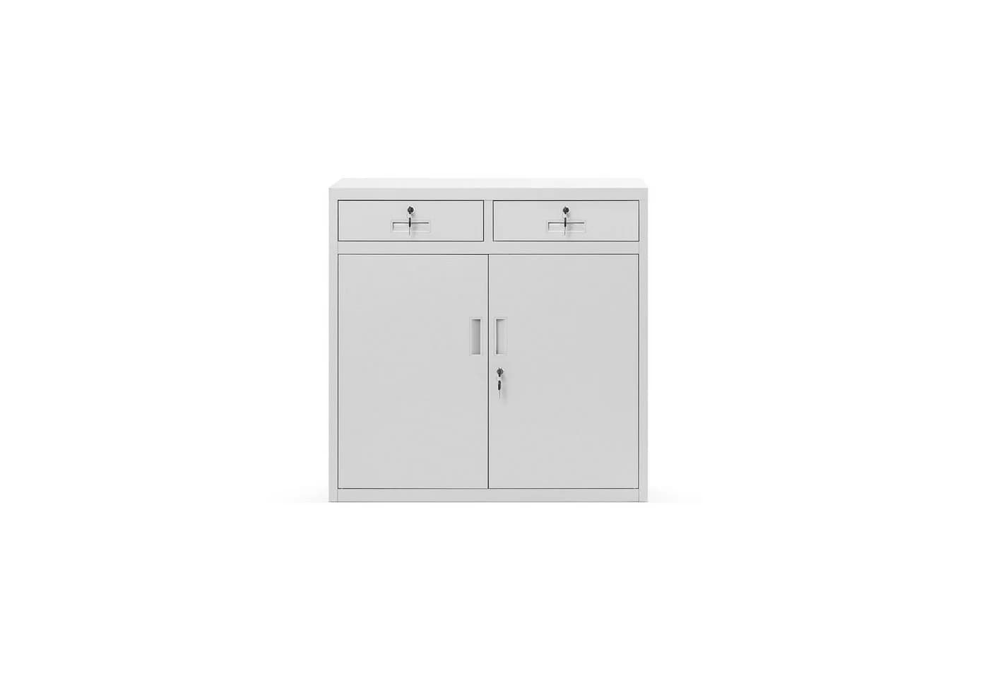 Jan Nowak Aktenschrank Metall Grau 90x90 cm - Bild 2