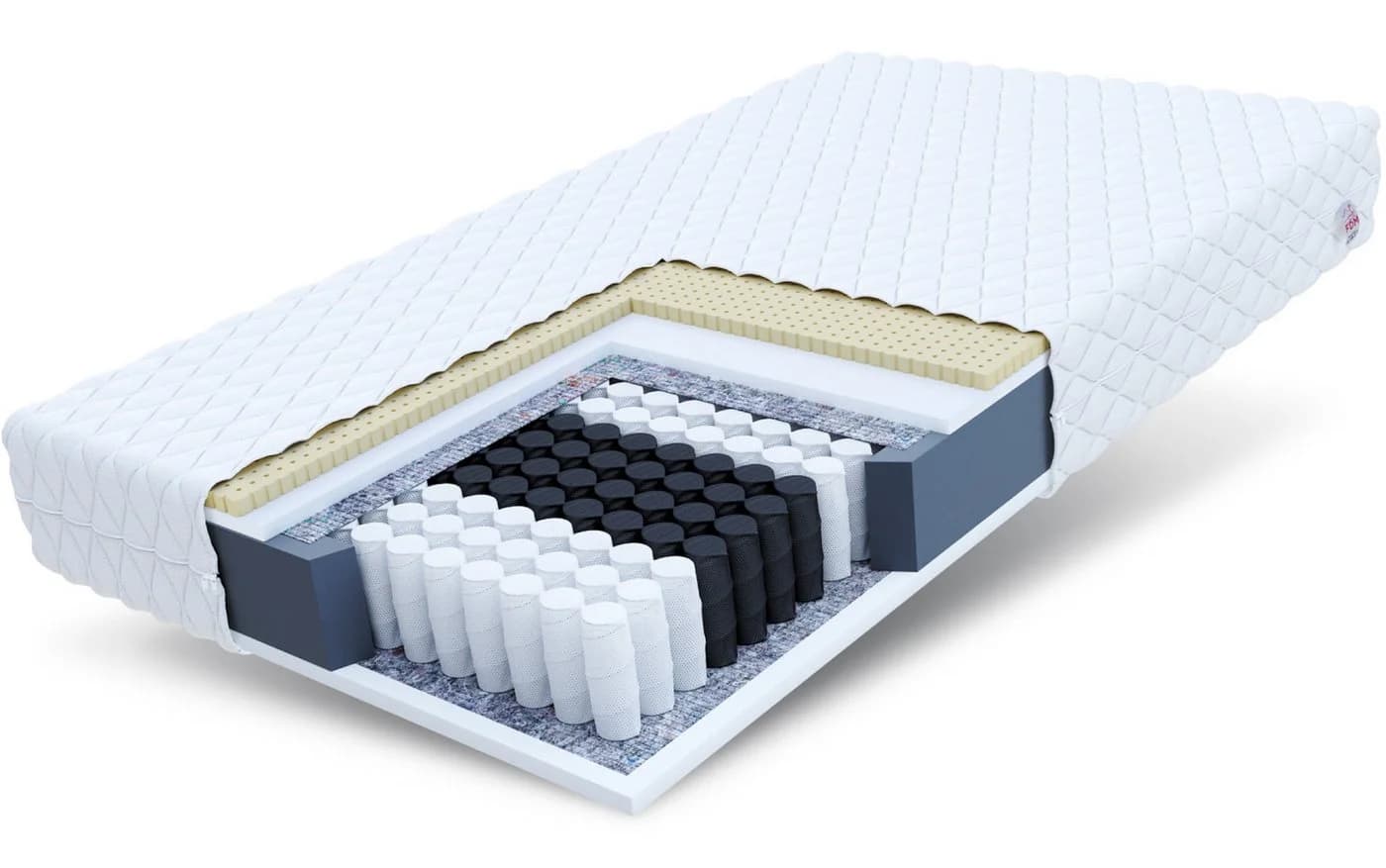 FDM Taschenfederkernmatratze BOLONIA 7-Zonen Latex Kaltschaum - Bild 2