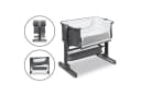Lionelo Baby-Reisebett Timon 3in1 Beistellbett Grau Aluminium Bild 3