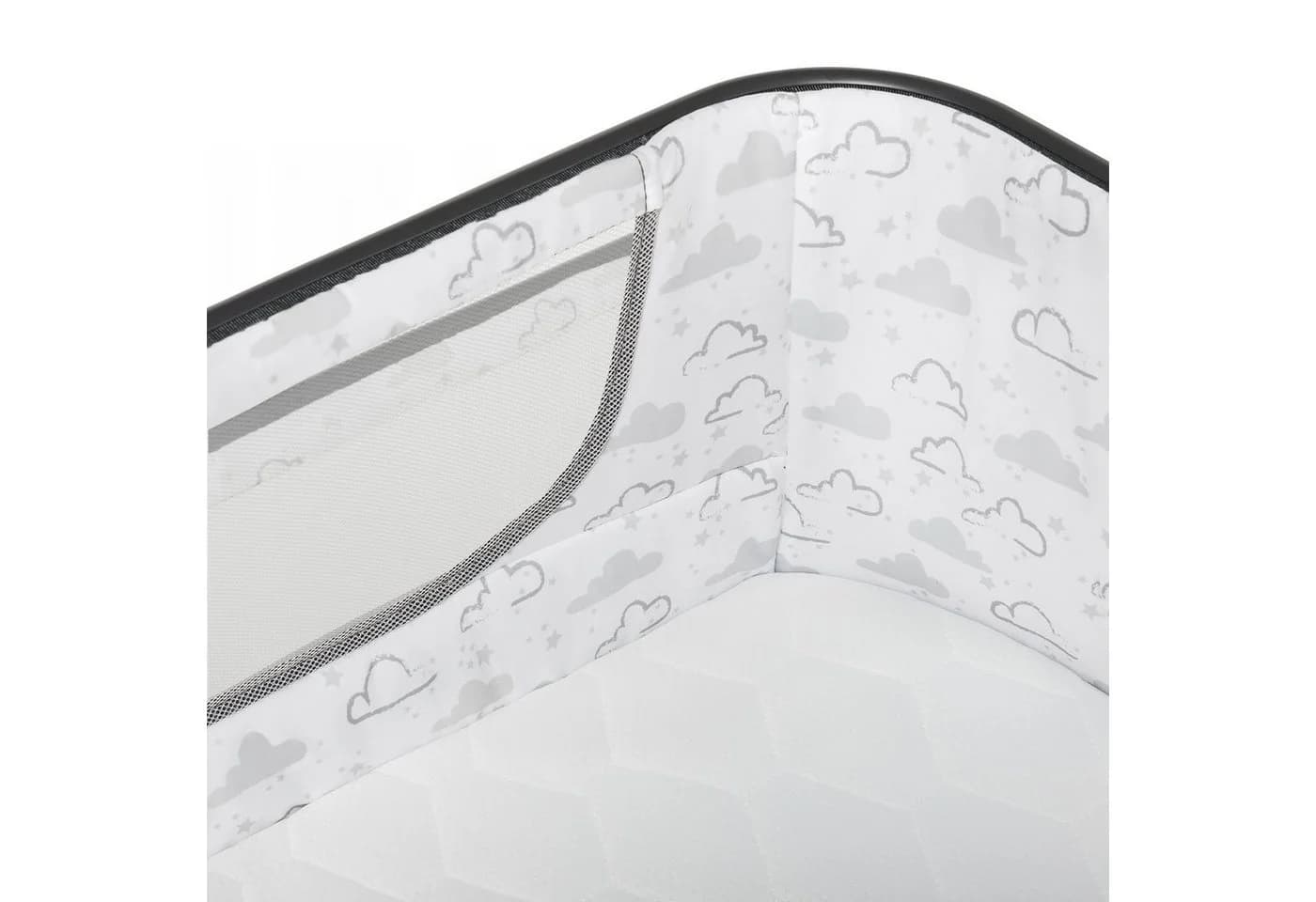 Lionelo Baby-Reisebett Timon 3in1 Beistellbett Grau Aluminium - Bild 5