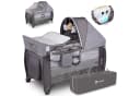 Lionelo Baby-Reisebett LO-SVEN PLUS Grau 2-in-1 mit Spielzeug Bild 2