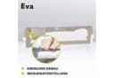 Lionelo Bettschutzgitter Eva Beige - Zusammenklappbar mit Sicherheitsgurten Bild 4