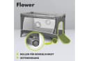 Lionelo Baby-Reisebett FLOWER Grau 4-in-1 Laufstall Wickeltisch Bild 5