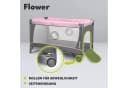 Lionelo Baby-Reisebett FLOWER 4in1 Rosa Laufstall Wickeltisch Bild 5