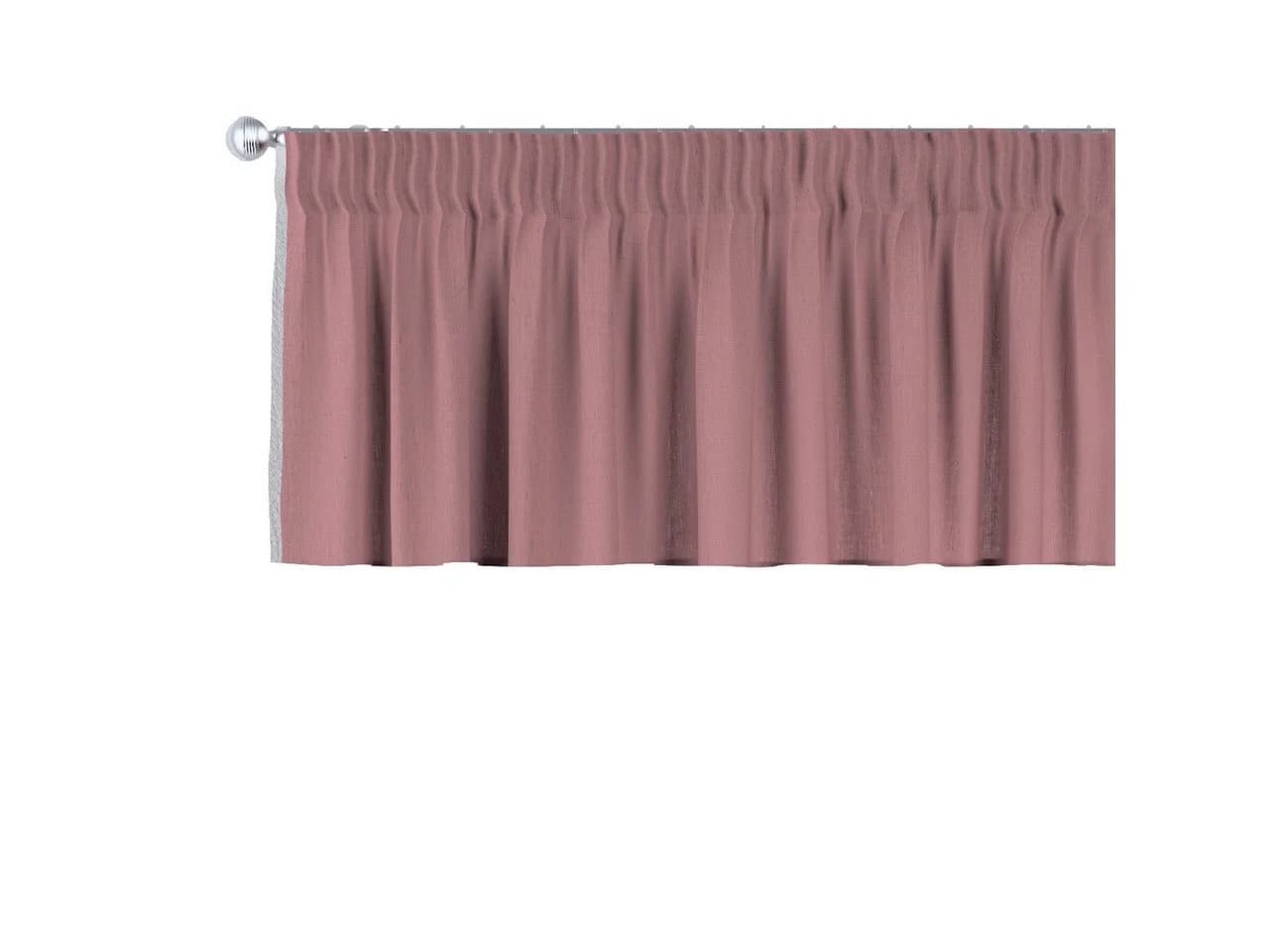 Dekoria Vorhang mit Kräuselband 130 x 40 cm Leinen Altrosa - Bild 2