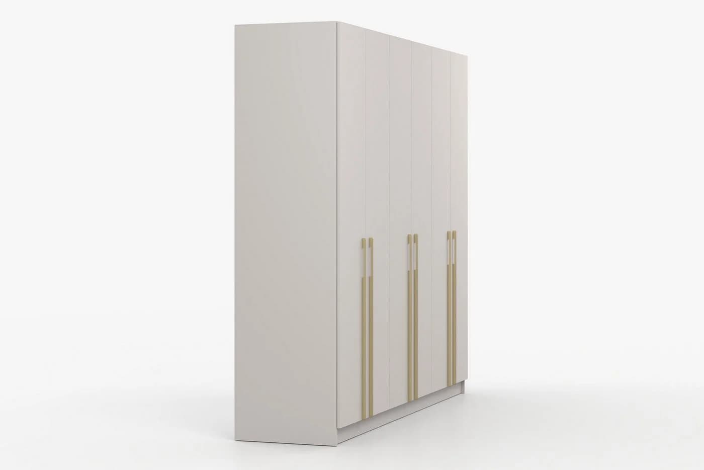 Deine Möbel 24 Kleiderschrank MIRELO 6-türig mit goldenen Griffen - Bild 4