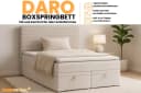 Deine Möbel 24 Boxspringbett DARO mit Matratze H4 & Topper Bild 3