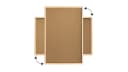 ALLboards Pinnwand mit Holzrahmen Korktafel Korkwand Braun Bild 5