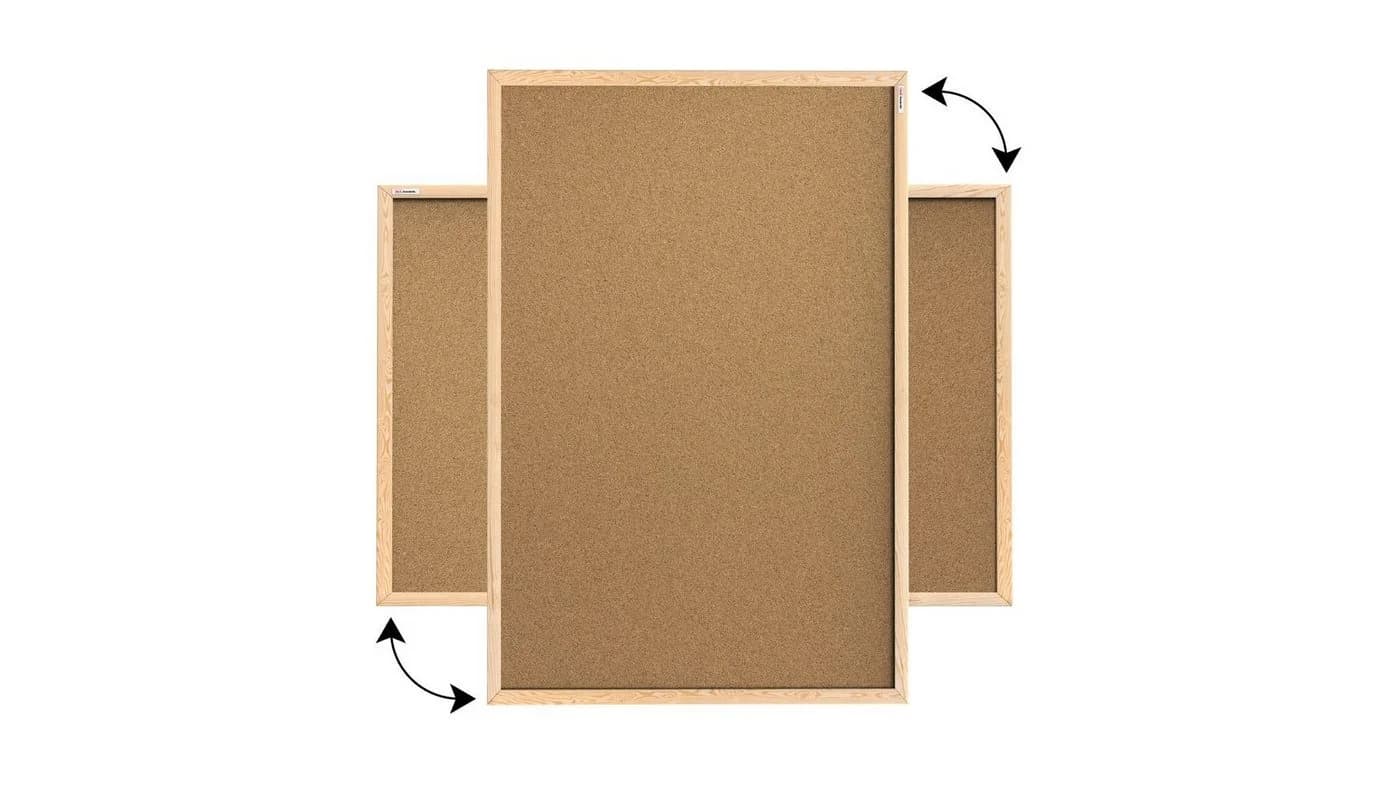 ALLboards Pinnwand mit Holzrahmen Korktafel Korkwand Braun - Bild 5