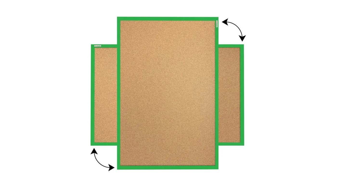 ALLboards Pinnwand mit Kieferrahmen und grüner Korktafel - Bild 5