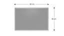 ALLboards Filztafel mit Alurahmen Blau Grau Bild 1