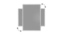 ALLboards Filztafel mit Alurahmen Blau Grau Bild 3