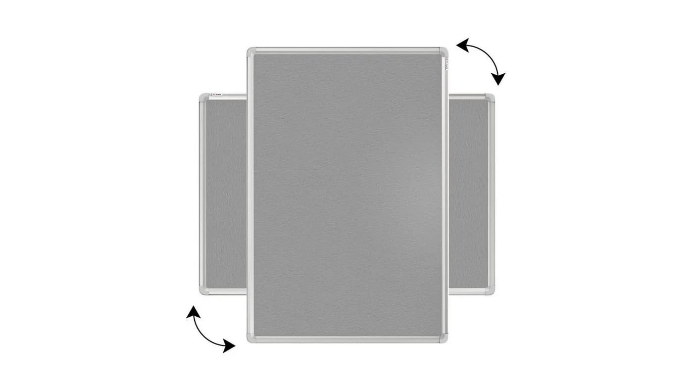 ALLboards Filztafel mit Alurahmen Blau Grau - Bild 3
