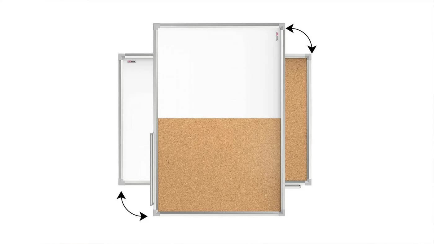 ALLboards Kombitafel 2-in-1 Magnettafel & Kork-Pinnwand - Bild 3