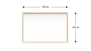 ALLboards Magnettafel Weiß Holzrahmen Whiteboard Wandtafel Bild 4