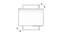 ALLboards Magnettafel Whiteboard Weiß Aluminiumrahmen Bild 4