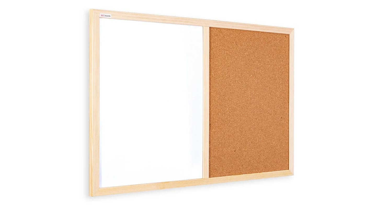ALLboards Kombi-Tafel Kork-Magnettafel mit Holzrahmen - Bild 2