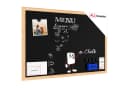 ALLboards Magnetische Kreidetafel Schwarz mit Naturholzrahmen Bild 2