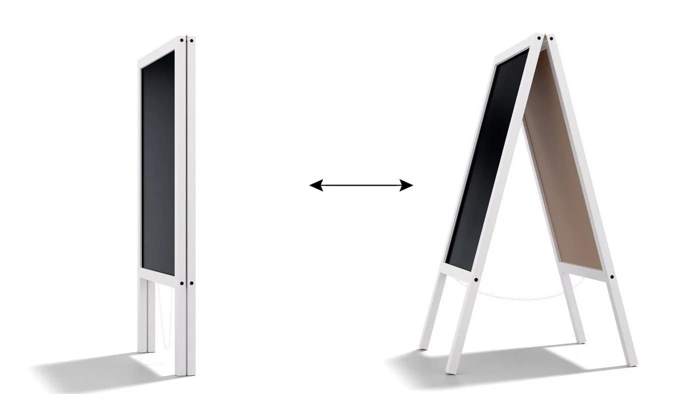 ALLboards Kundenstopper Tafel braun Holzrahmen - Bild 5