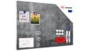 ALLboards Magnettafel Metall Betonmauer Grau Modern Bild 2