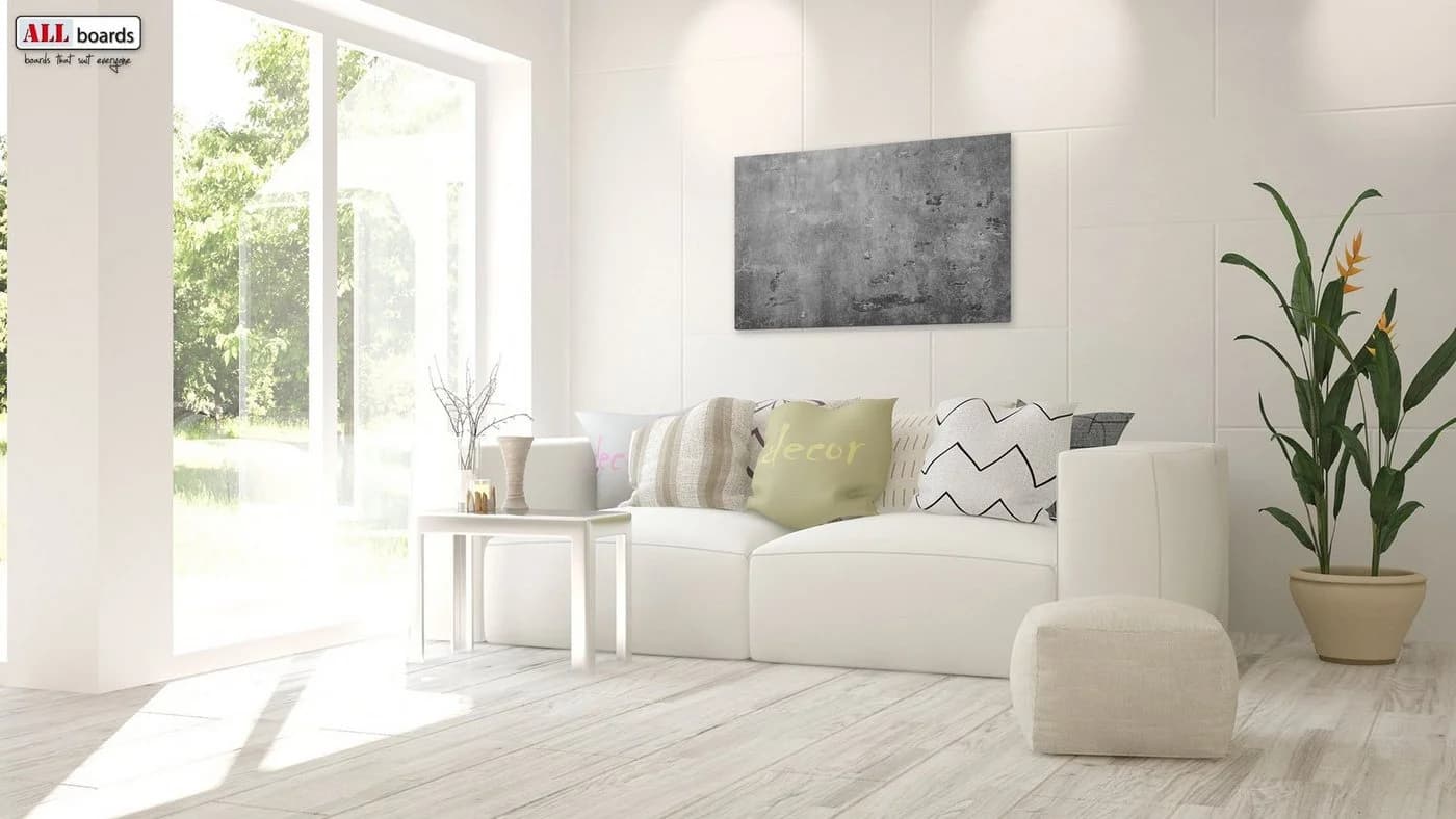 ALLboards Magnettafel Metall Betonmauer Grau Modern - Bild 5