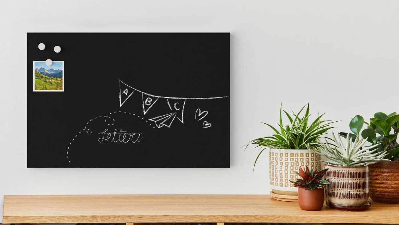 ALLboards Magnettafel Metallisch Schwarz - Magnetische Whiteboard Tafel - Bild 4