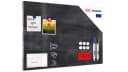 ALLboards Metallische Magnettafel Graues Holz MetalBoards Memoboard Bild 2