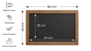 ALLboards Kreidetafel mit Holzrahmen - Wandtafel schwarz Bild 1