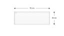 ALLboards Magnetisches Whiteboard mit weißem Holzrahmen 90x60cm Bild 1