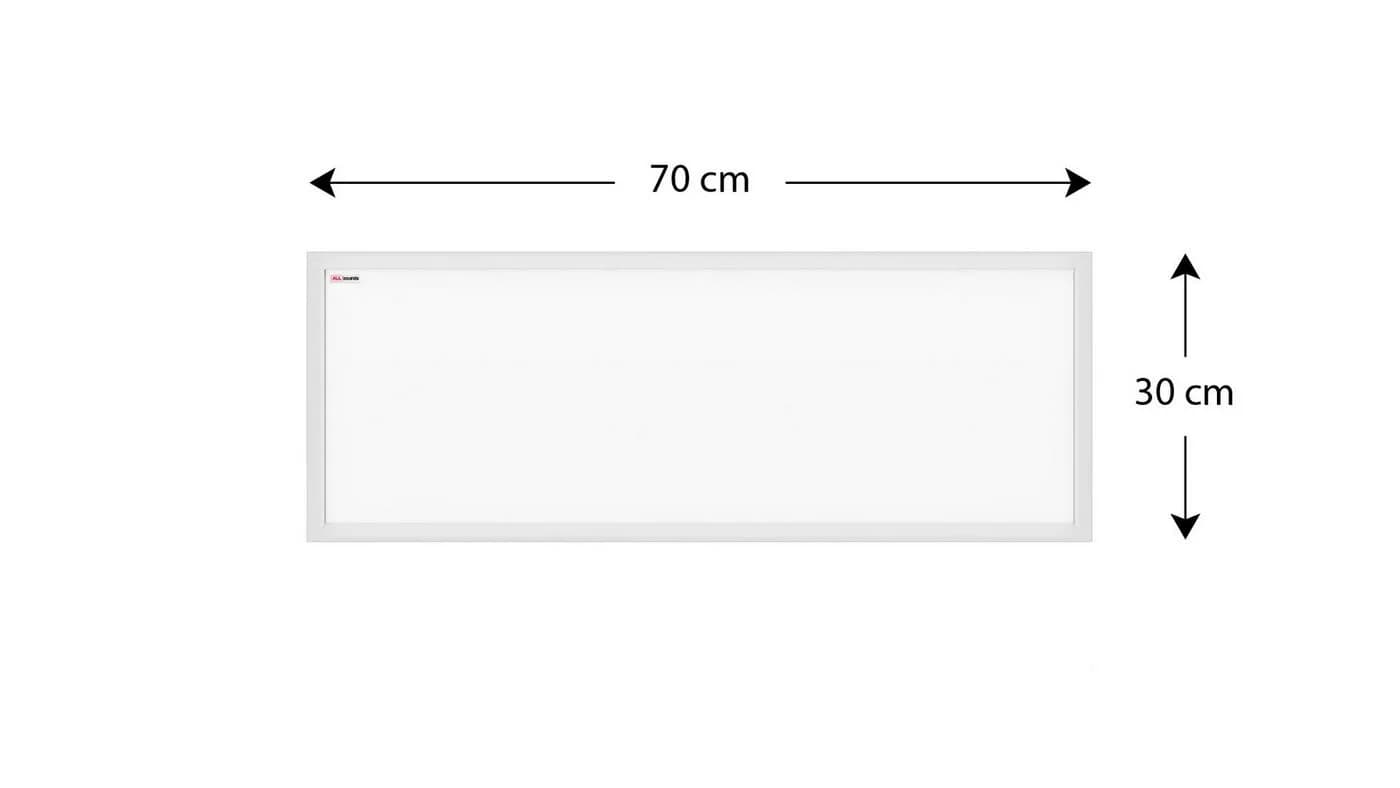 ALLboards Magnetisches Whiteboard mit weißem Holzrahmen 90x60cm