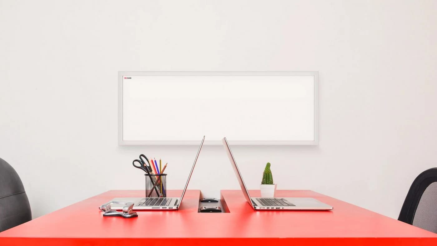 ALLboards Magnetisches Whiteboard mit weißem Holzrahmen 90x60cm - Bild 4
