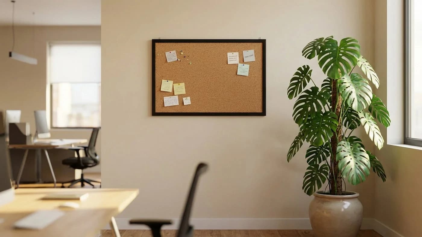 ALLboards Pinnwand mit Korktafel und Kieferrahmen Schwarz - Bild 4