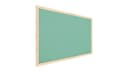 ALLboards Korktafel Memoboard Wandtafel mit farbigem Rahmen Mint Bild 2