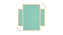 ALLboards Korktafel Memoboard Wandtafel mit farbigem Rahmen Mint Bild 4