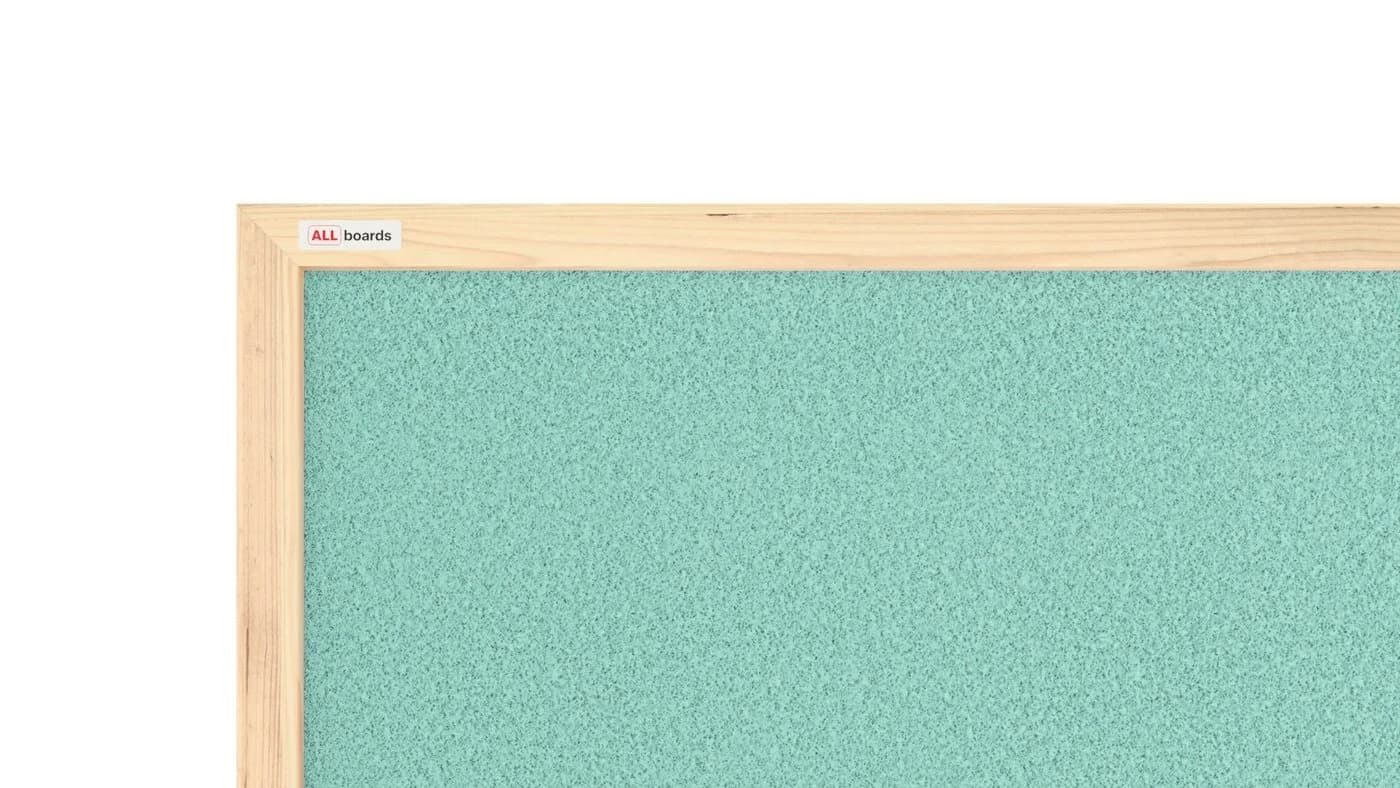 ALLboards Korktafel Memoboard Wandtafel mit farbigem Rahmen Mint - Bild 5