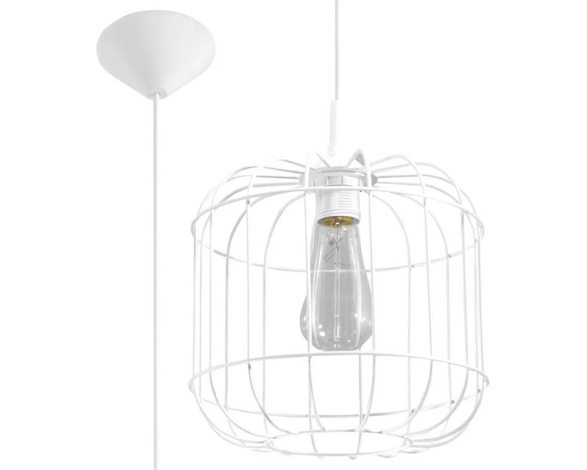 SOLLUX lighting Hängeleuchte Celta Weiß Modern Industrial - Bild 2