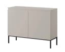 Selsey Sideboard BEMMI 2-türig mit 4 Fächern Schwarz Metallgestell Bild 3