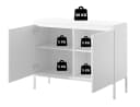 Selsey Sideboard BEMMI 2-türig mit 4 Fächern Schwarz Metallgestell Bild 5