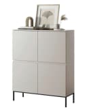 Selsey Highboard BEMMI Beige Schwarz Modern Bild 2