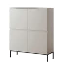 Selsey Highboard BEMMI Beige Schwarz Modern Bild 4