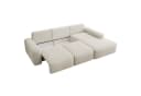 Selsey Ecksofa CARNOS mit Schlaffunktion und Bettkasten Chenille Creme Bild 4