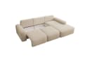 Selsey Ecksofa CARNOS mit Schlaffunktion, Bettkasten und Chenille-Bezug Beige Bild 3