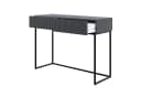 Selsey Schminktisch VELDIO 2 Schubladen Metallgestell Schwarz Bild 3
