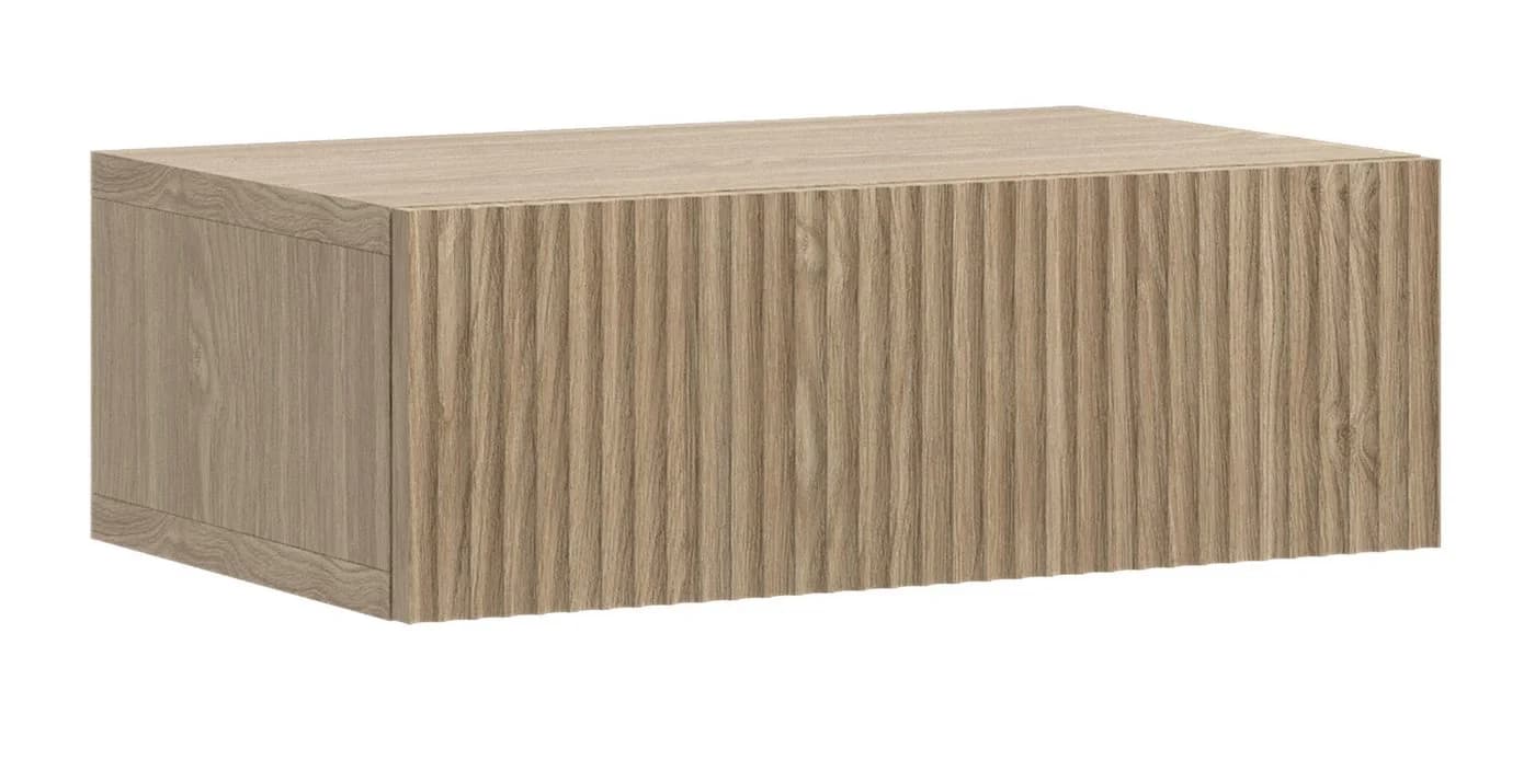 Selsey Nachttisch NOLIE Hängend Beige Push-to-Open