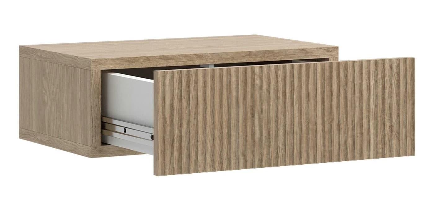 Selsey Nachttisch NOLIE Hängend Beige Push-to-Open - Bild 5