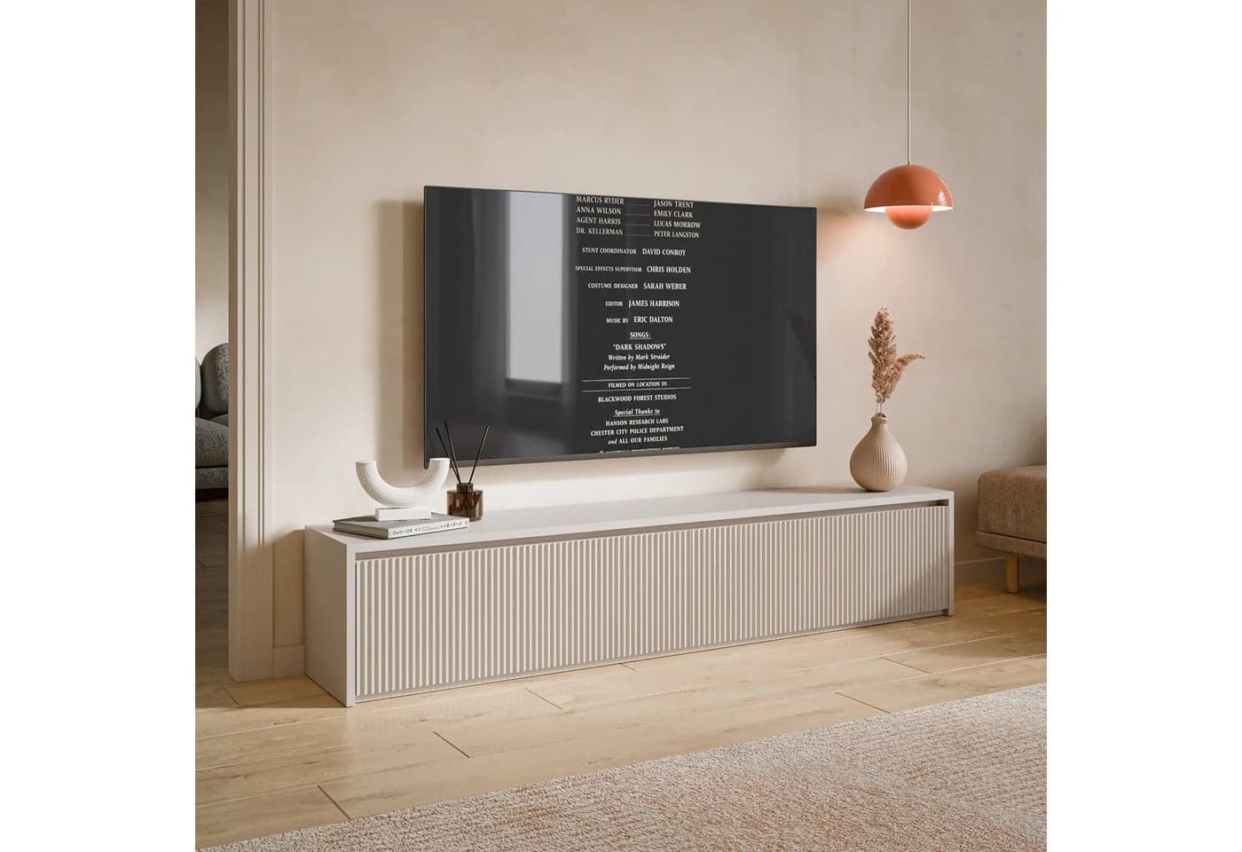 Selsey TV-Schrank VEMMI TV-Lowboard Kaschmir Soft-Close